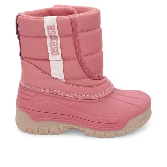 KIDS' OSHKOSH B'GOSH TODDLER SPLASH WINTER BOOTS Pink Snow Boots Toddler size 6 - Picture 6 of 7
